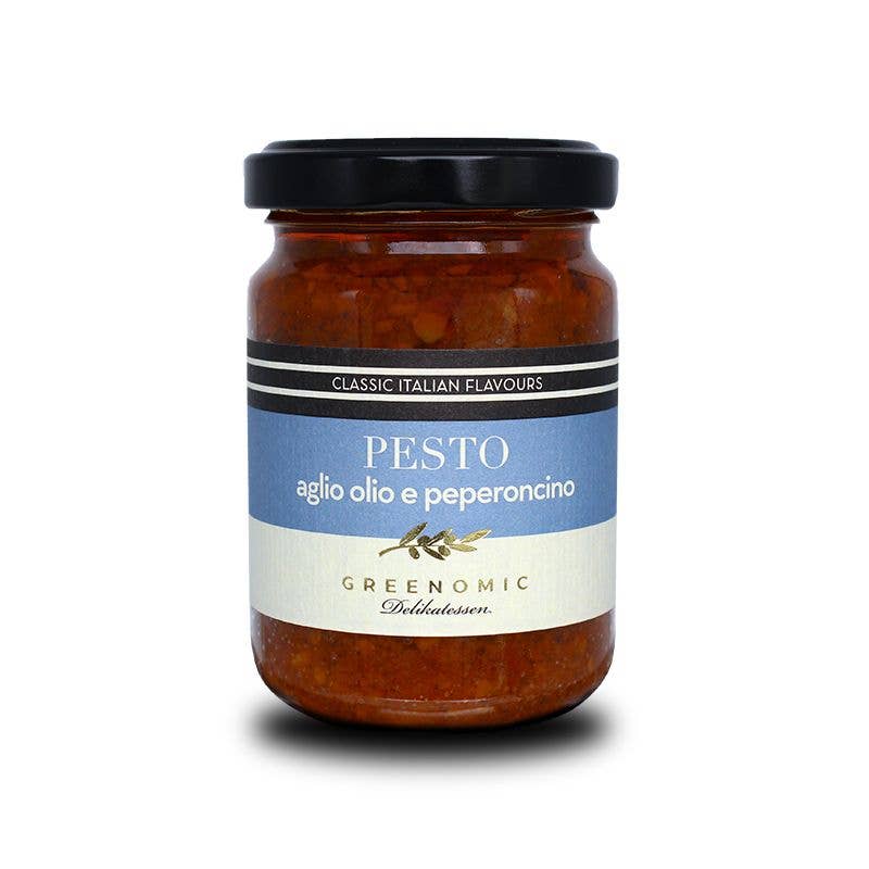 Greenomic Delicatessen – Pesto por atacado – Pesto aglio olio e peperoncino0