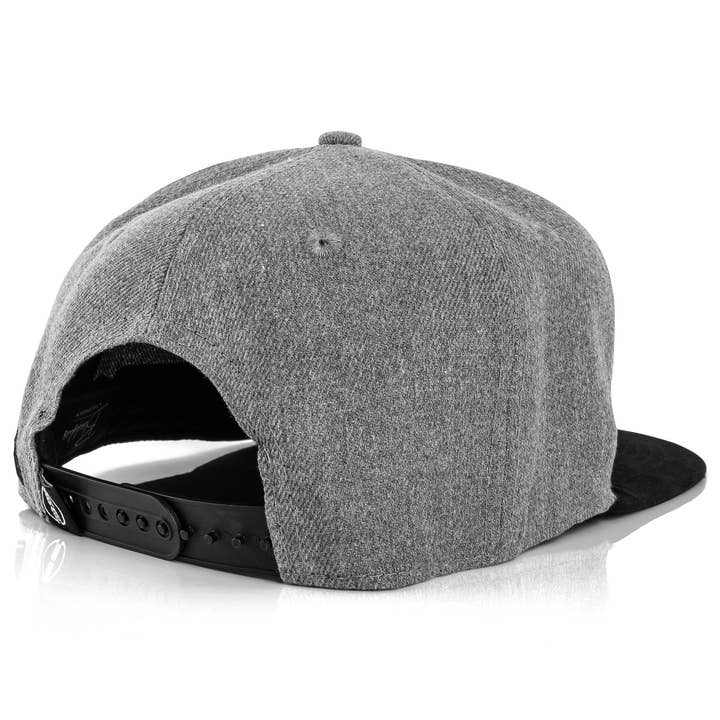 Blackskies - Wholesale Flat Brim Cap - Men's - Porto Alegre Snapback Cap - Gray-Black5