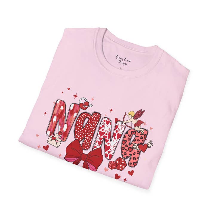 Nana Doodle Letter Valentine's Day Graphic T-Shirt for wholesale by Grassy Creek Designs