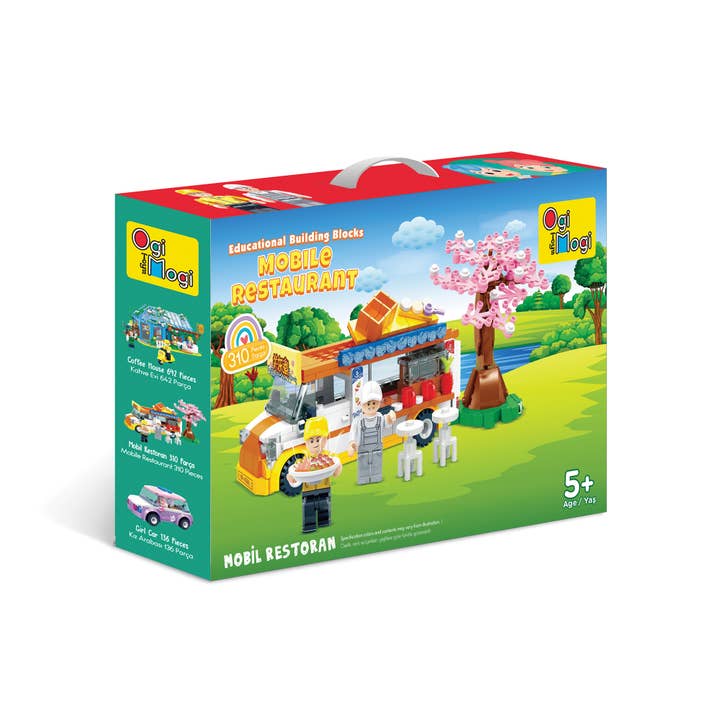 Multi Colored Ogi Mogi Mobile Restaurant Building Blocks Set 310 PCS, Compatible with Lego for wholesale on Faire2