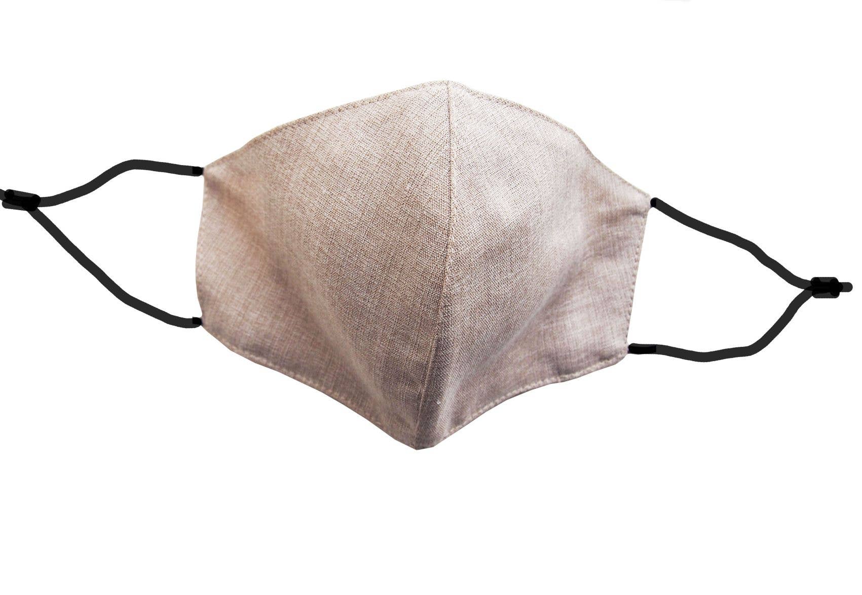 Fridaze - Wholesale Protective Face Mask/Shield - Children Linen Mask - Sand0