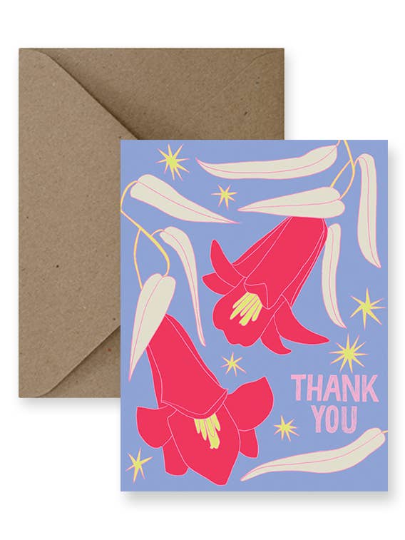 Bellflower Thank You Card for wholesale by IMPAPER