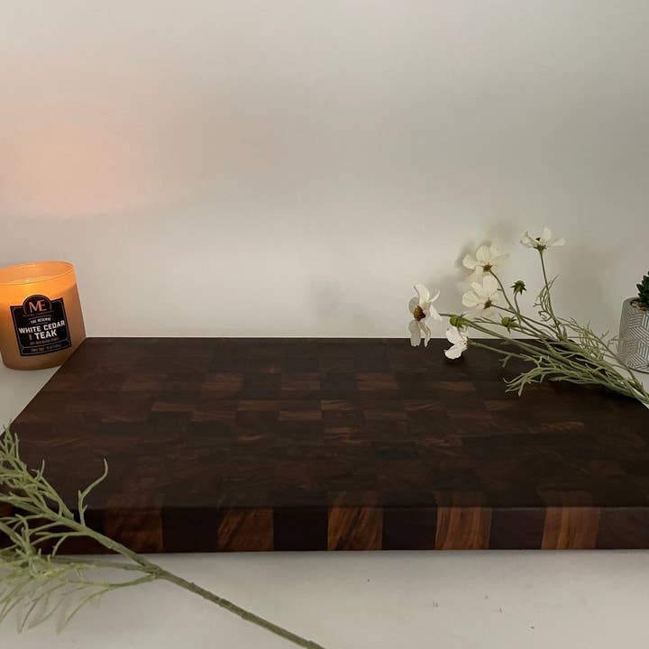 EBONWOOD - Wholesale Cutting Board - XL Walnut Endgrain Cutting Board, Wedding Gift, Anniversary Gift, Christmas Gift, USA Made, Personalization Available3