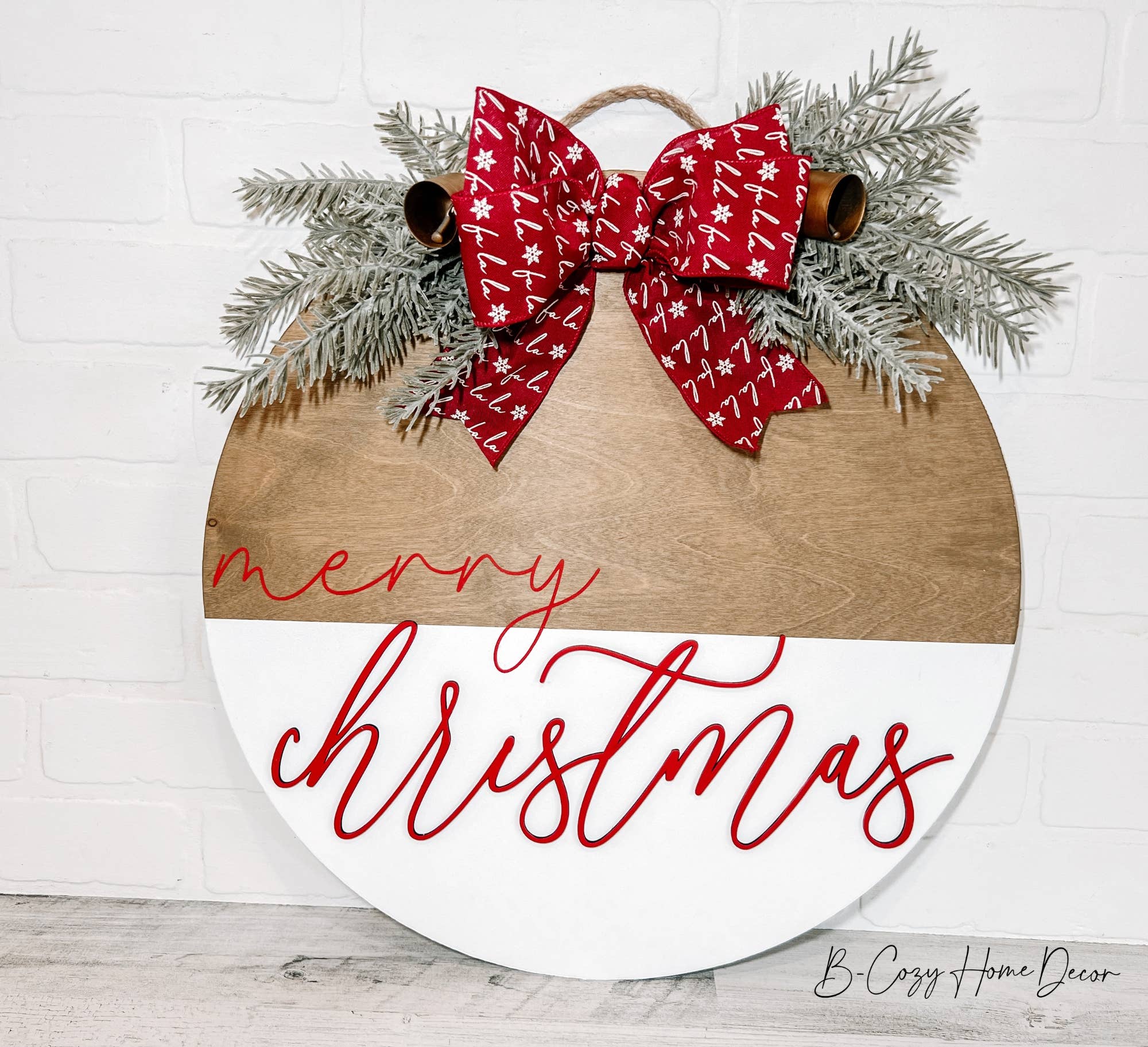 B-Cozy Home Decor - Wholesale Door Hanger - Merry Christmas Door Hanger, Vintage Christmas, Holiday Sign2