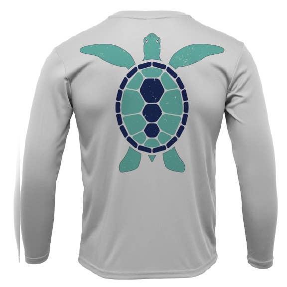Chemise à manches longues Siesta Key, FL Turtle, coupe sèche UPF 50+ pour la vente par Saltwater Born