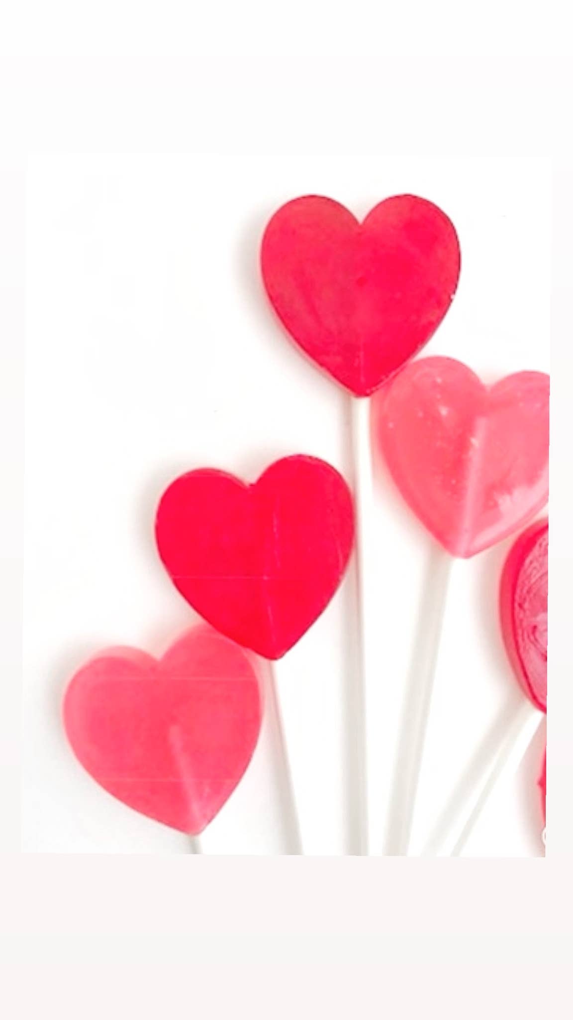 Lolli-lollies - Vente Sucettes - Sucettes en forme de cœur rouge - Sucettes Saint-Valentin1