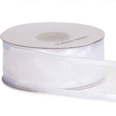 Nashville Wraps - Wholesale Ribbon - Gift Wrapping - Wired Satin Edge Sheer Ribbon0
