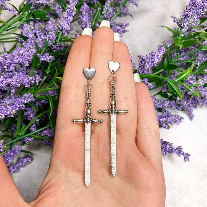 Iluminarts - Vente Boucles d'oreilles pendantes - Boucles d'oreilles épée