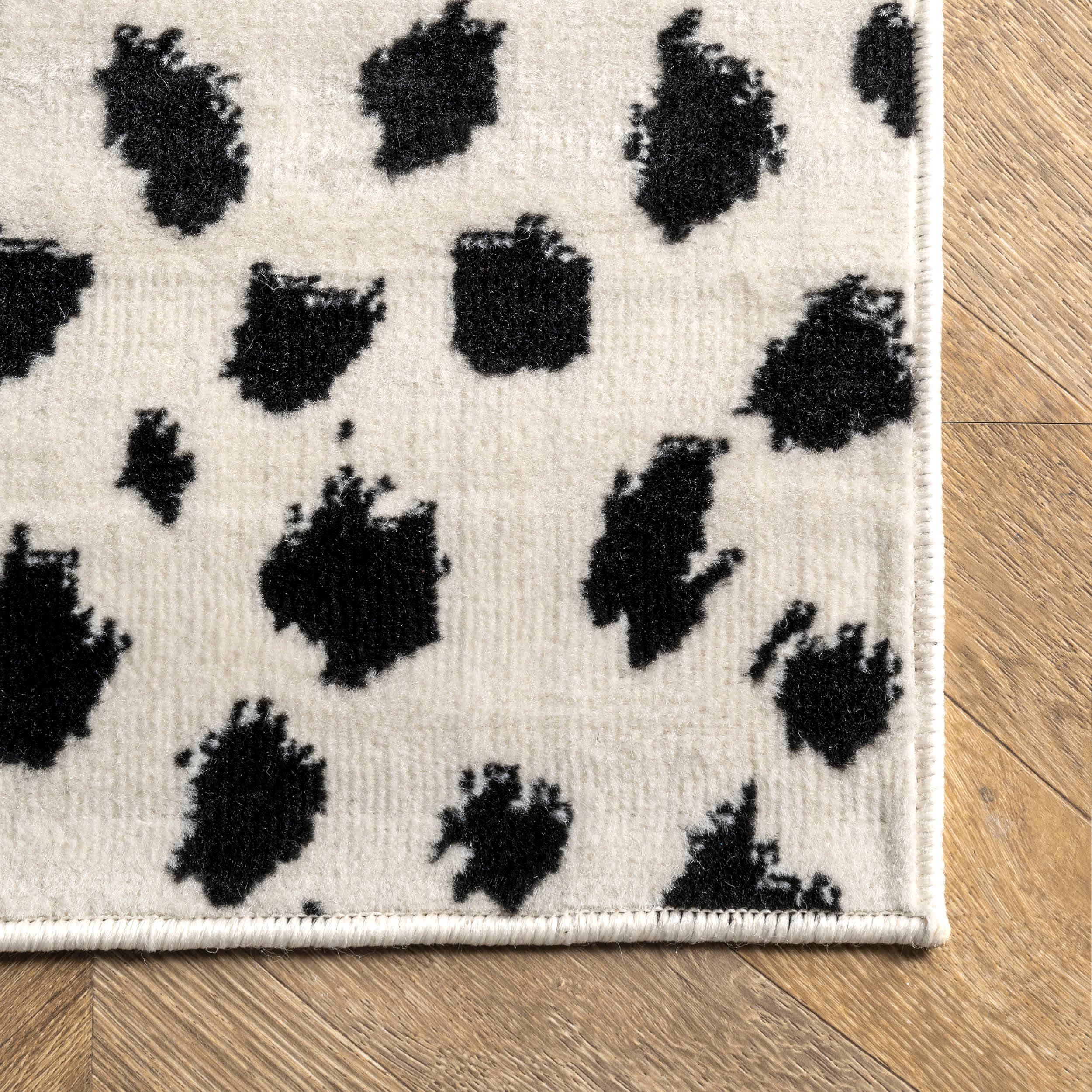 Beige Tapis imprimé léopard Brooks en vente sur Faire3
