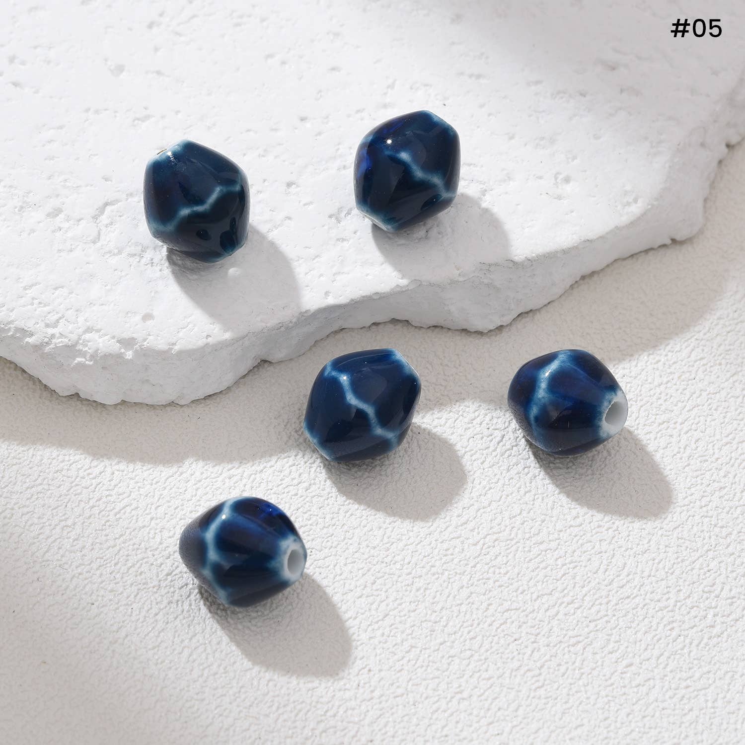 Beads Creation - Wholesale Beads - Diamond Ceramic Bead Sparkling Gemstone Spacer ORG2784