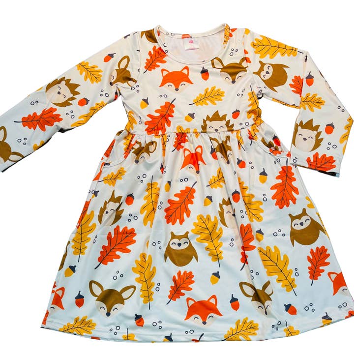 Girls Dress Fall Leaves for wholesale by Yourself Expression