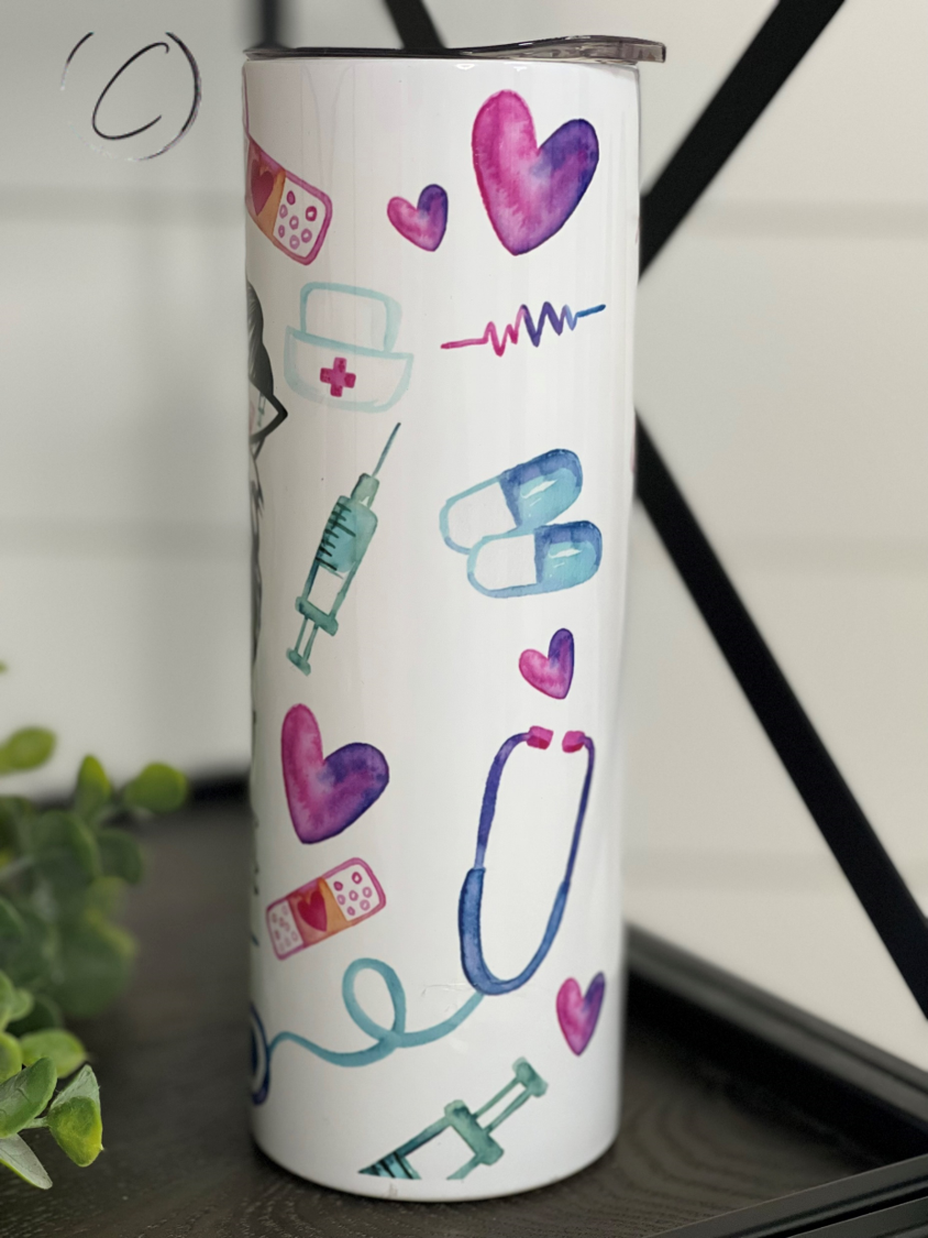 CMD Wholesale – Engroshandel Thermokop – #Nurselife 20oz Tynd Tumbler2