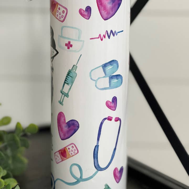 CMD Wholesale - Wholesale Insulated Mug/Tumbler - #Nurselife 20oz Skinny Tumbler2