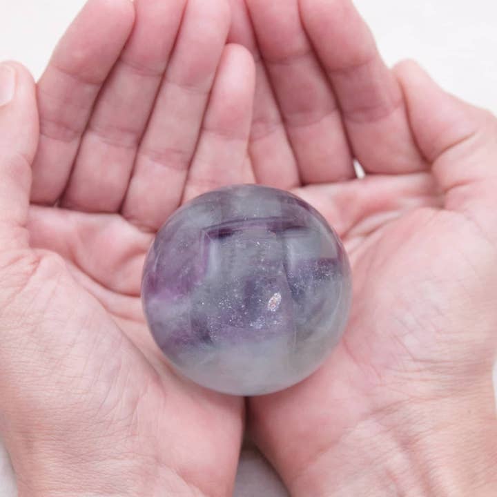 Tiny Rituals - Wholesale Spiritual Stone/Crystal - Rare Rainbow Fluorite Spheres - AAA Premium Quality38