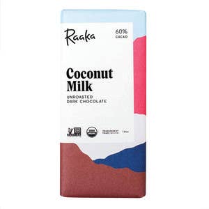 L&F Universal Goods - Wholesale Chocolate Bar - Raaka Bar 60% Dark Chocolate Coconut Milk 12/1.8OZ0