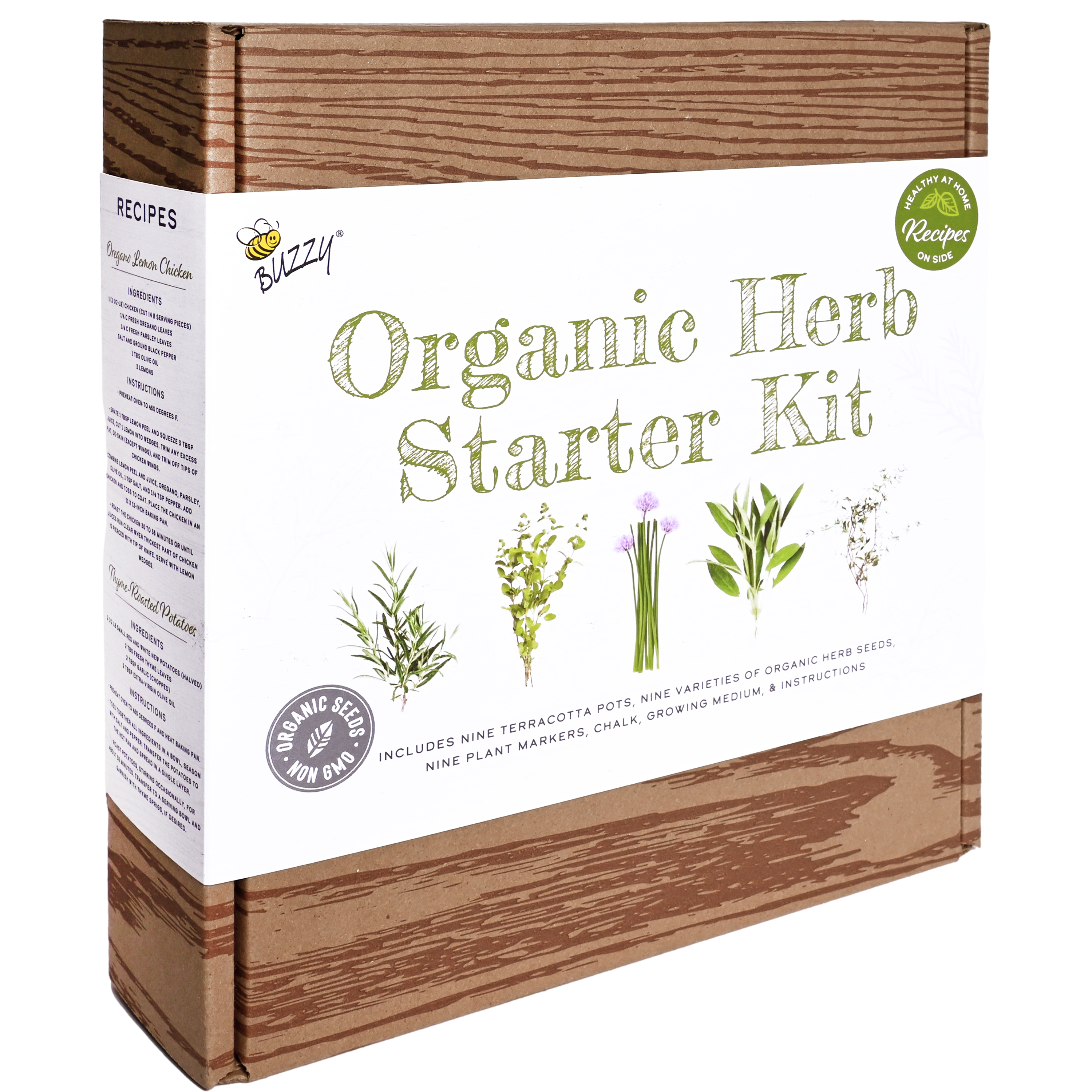 Buzzy Seeds Grow Gifts - Wholesale Plant Seeds - Organic Herb Starter Kit | Garden Workshop Kit | 9 Herbs2