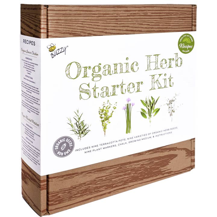 Buzzy Seeds Grow Gifts - Wholesale Plant Seeds - Organic Herb Starter Kit | Garden Workshop Kit | 9 Herbs2