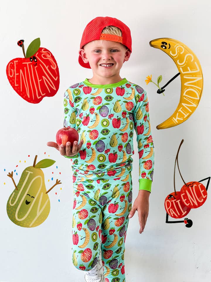 Fruit of the Spirit 2 Piece Pajama Set for wholesale by BRVE by Fletch