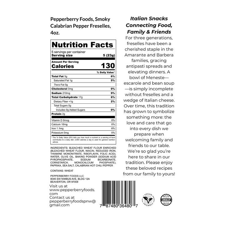 Pepperberry Foods LLC - Wholesale Crackers - Freselles - Smoky Calabrian Pepper2