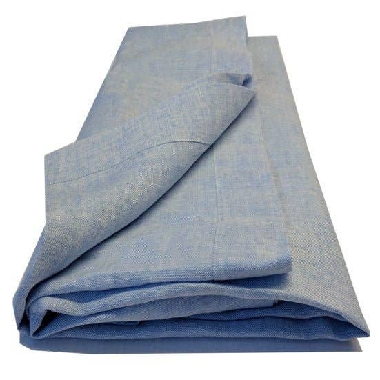 Sábana Encimera de Lino Chambray (Tamaños Norteamericanos) para venta al por mayor de Thomas Fergusons Irish Linen