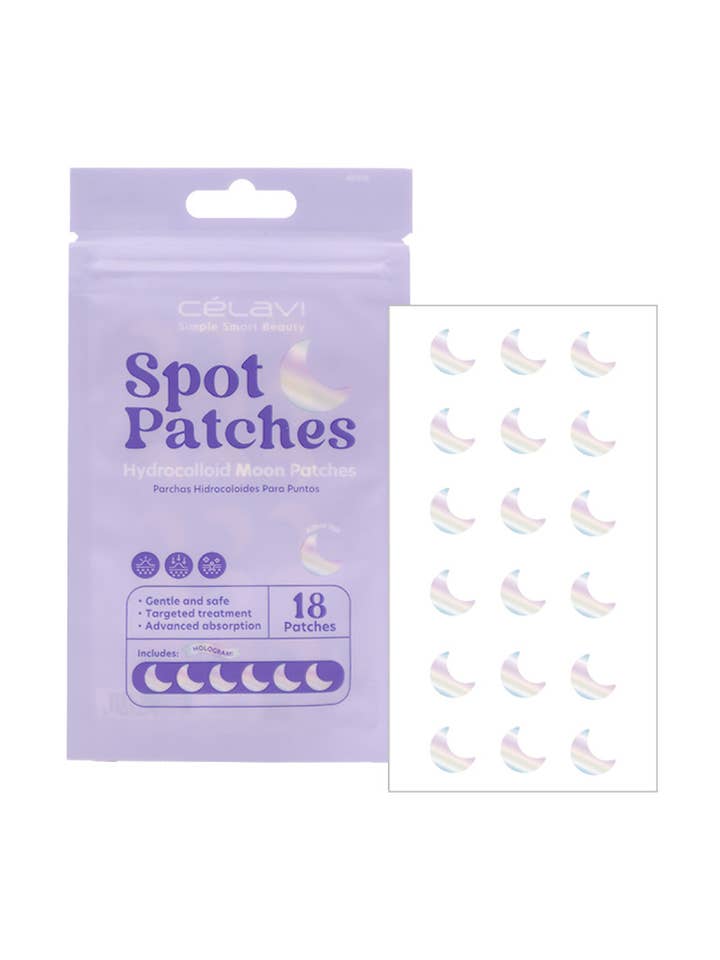 Celavi AP018 18pc Hydrocolloid Moon Acne Spot Patches - 12 for wholesale by PINEAPPLE Beauty