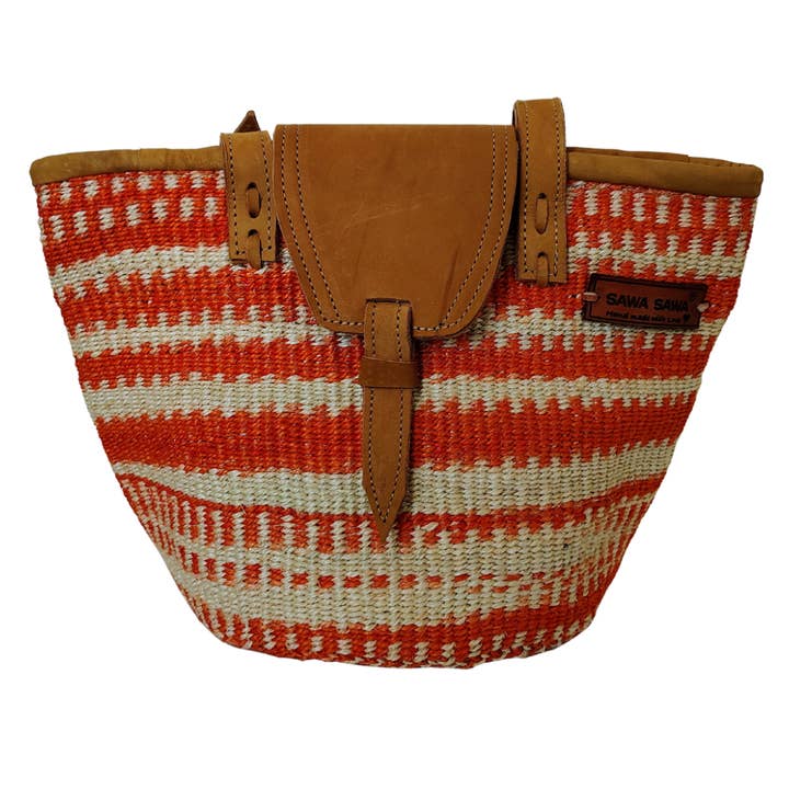 Harvest Glow Handmade Sisal Straw Medium Tote Purse for wholesale by SAWA SAWA
