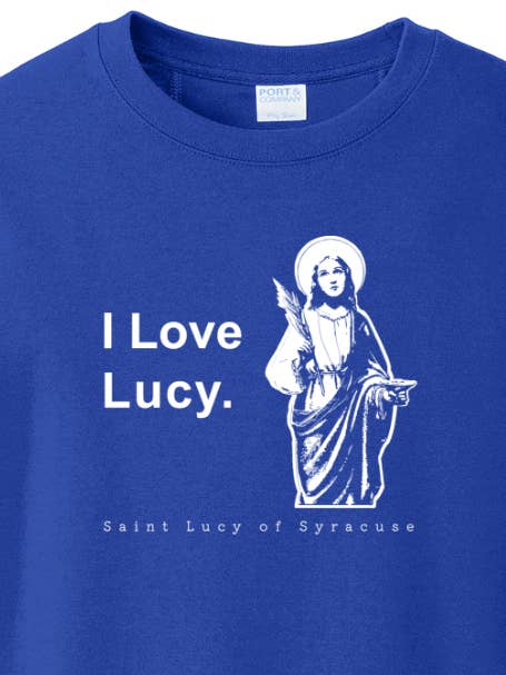 I Love Lucy - St. Lucy - Crewneck Sweatshirt for wholesale by Sock Religious