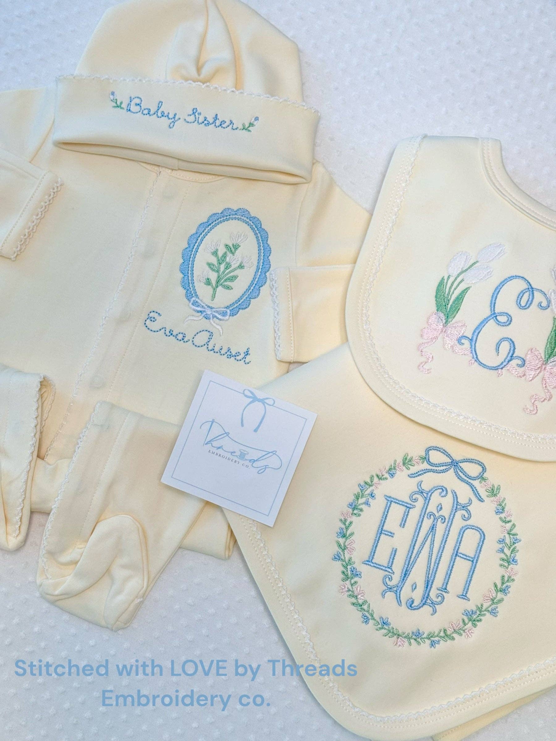 Southern Proper Blanks - Vente Barboteuse – bébé - Chaussons bébés classiques avec bordure picot4