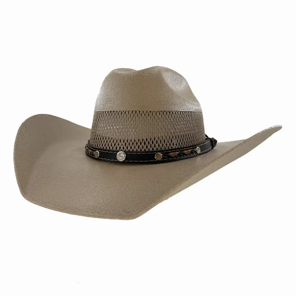 American Hat Makers - Venta al por mayor Sombrero cowboy - Unisex - Sombrero Vaquero de Paja - Estilo Austin6