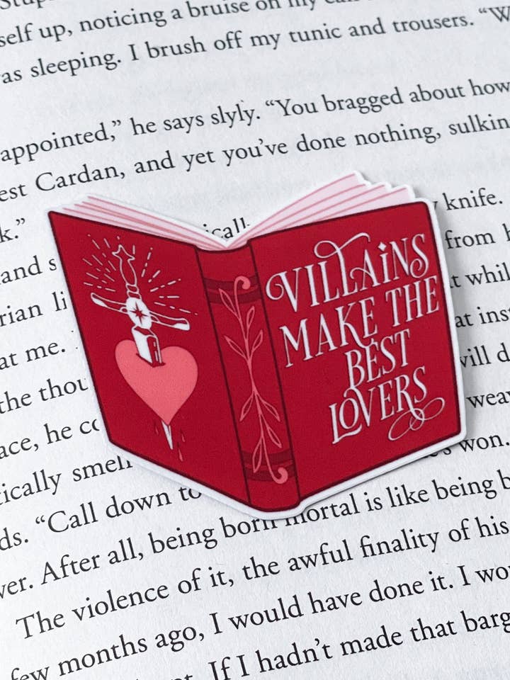 Villains Make The Best Lovers Sticker for wholesale by Wolf & Wren Co.
