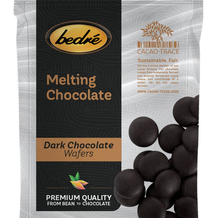 Melting Chocolate Wafers – Dark Chocolate for wholesale by Bedré Fine Chocolate