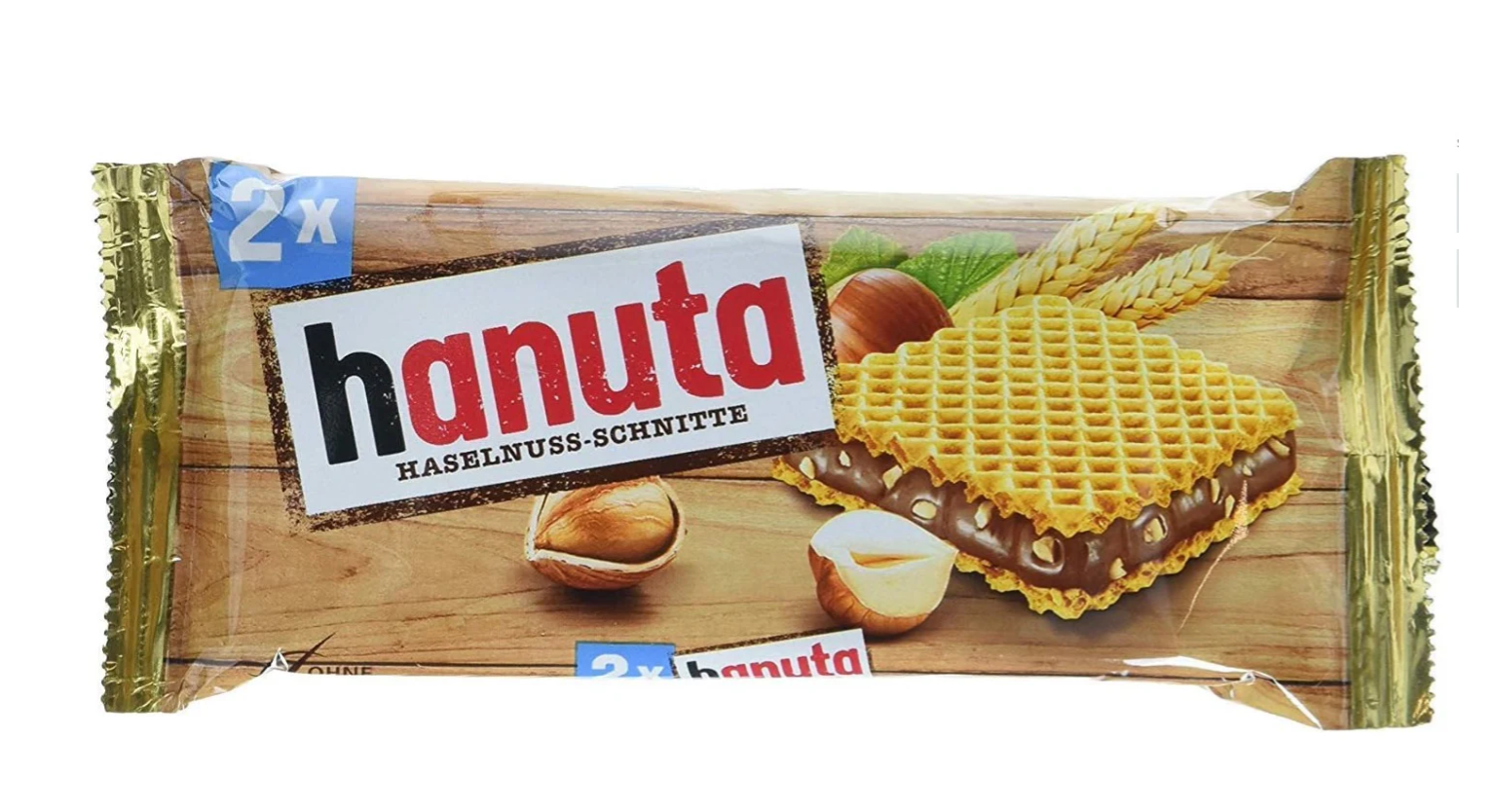 Snacky Candy - Vente Biscuits - Ferrero Hanuta Gaufrette aux Noisettes 18 unités 44 grammes1