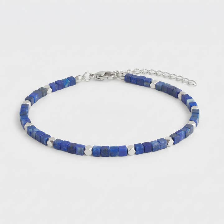 Lapis Lazuli Bracelet Silver for wholesale by Blue Buddha Jewelry