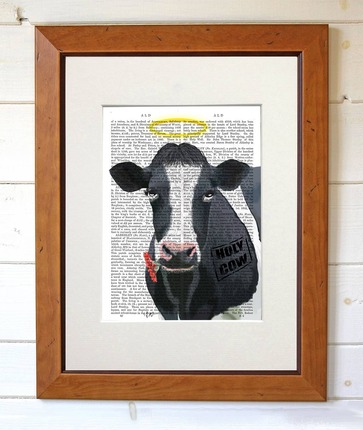 FabFunky Ltd - Wholesale Art Print - Holy Cow, Book Print / Art Print / Wall Art2