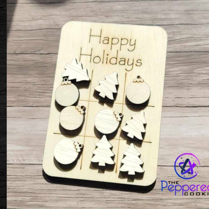 Blank - Tic Tac Toe Christmas for wholesale by The Peppered Cookie