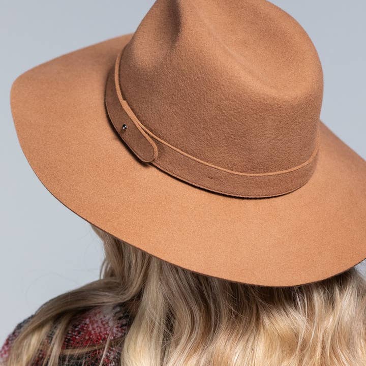 Shop Neighbors - Wholesale Fedora - Women's - 100 percent Wool Simplistic Panama Hat 9