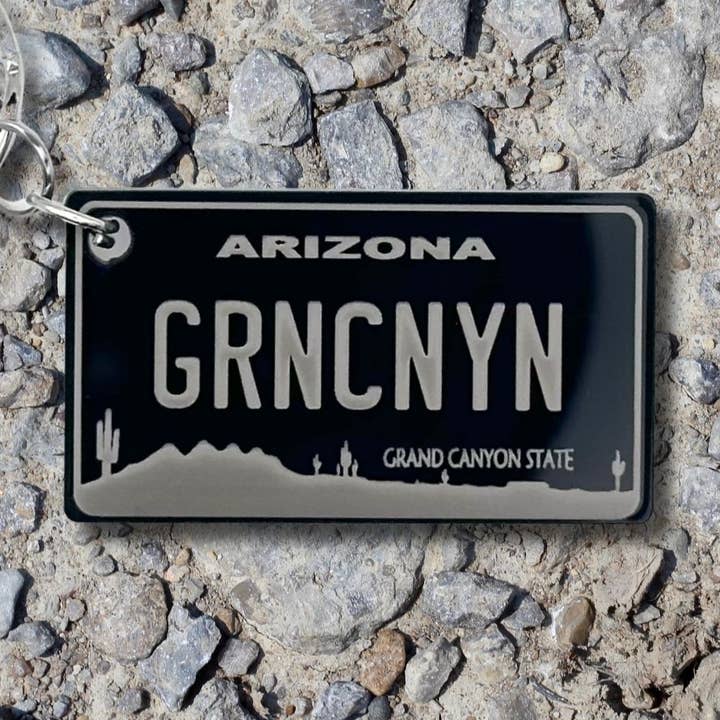 Arizona mini chaveiro para matrículas nos EUA etiquetas de lembrança presentes por atacado de Harkak Creative
