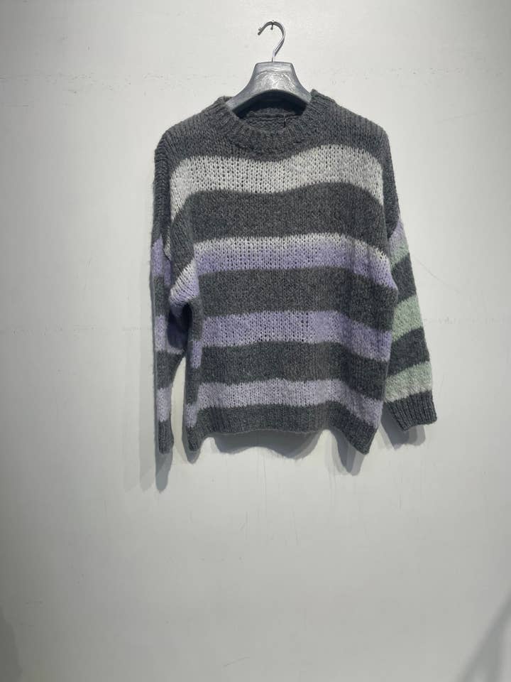 NOELINE - Wholesale Knit Sweater - Women's - Mohair and wool sweater 22258