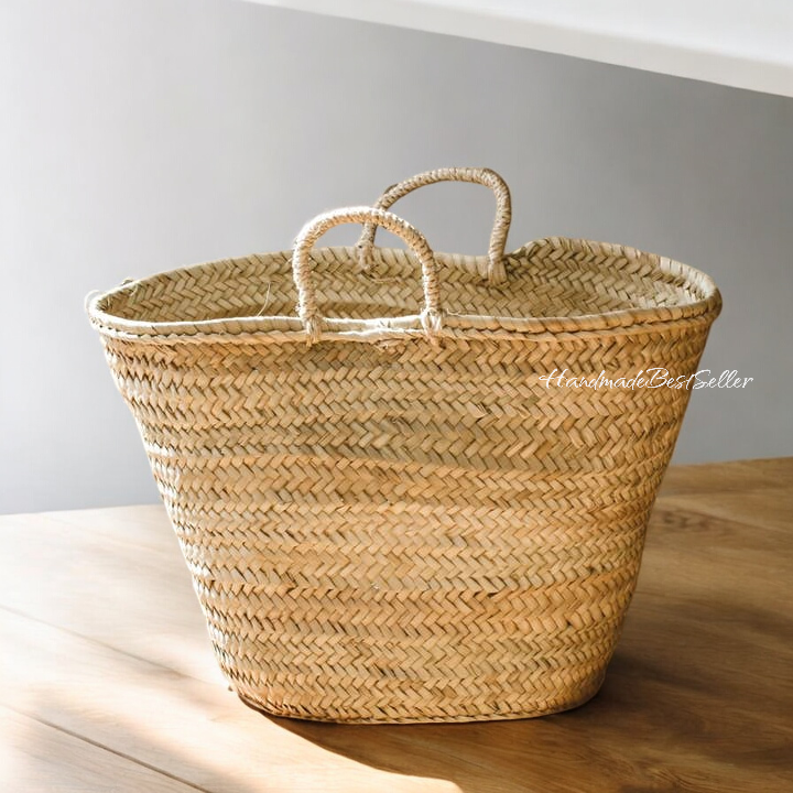 HandmadeBestSeller - Wholesale Basket - French Market Tote, Straw Shopping Basket1
