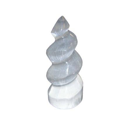 Crystal Magick Wholesale Ltd - Wholesale Spiritual Stone/Crystal - Selenite Spiral Unicorn Horn0