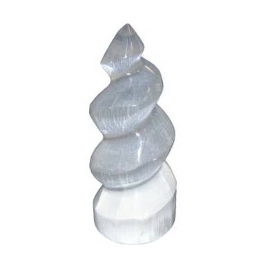 Crystal Magick Wholesale Ltd - Wholesale Spiritual Stone/Crystal - Selenite Spiral Unicorn Horn0