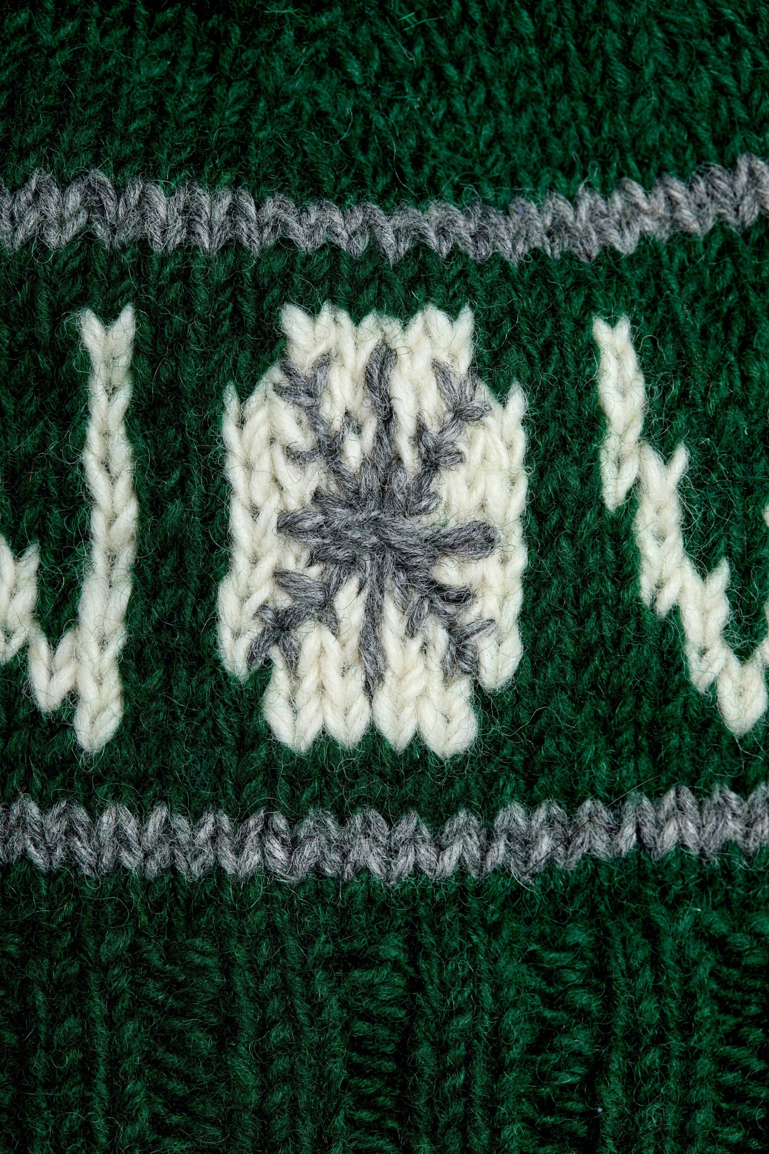 By Many Hands - Wholesale Beanie - Women's - Snow Evergreen Pom Beanie2