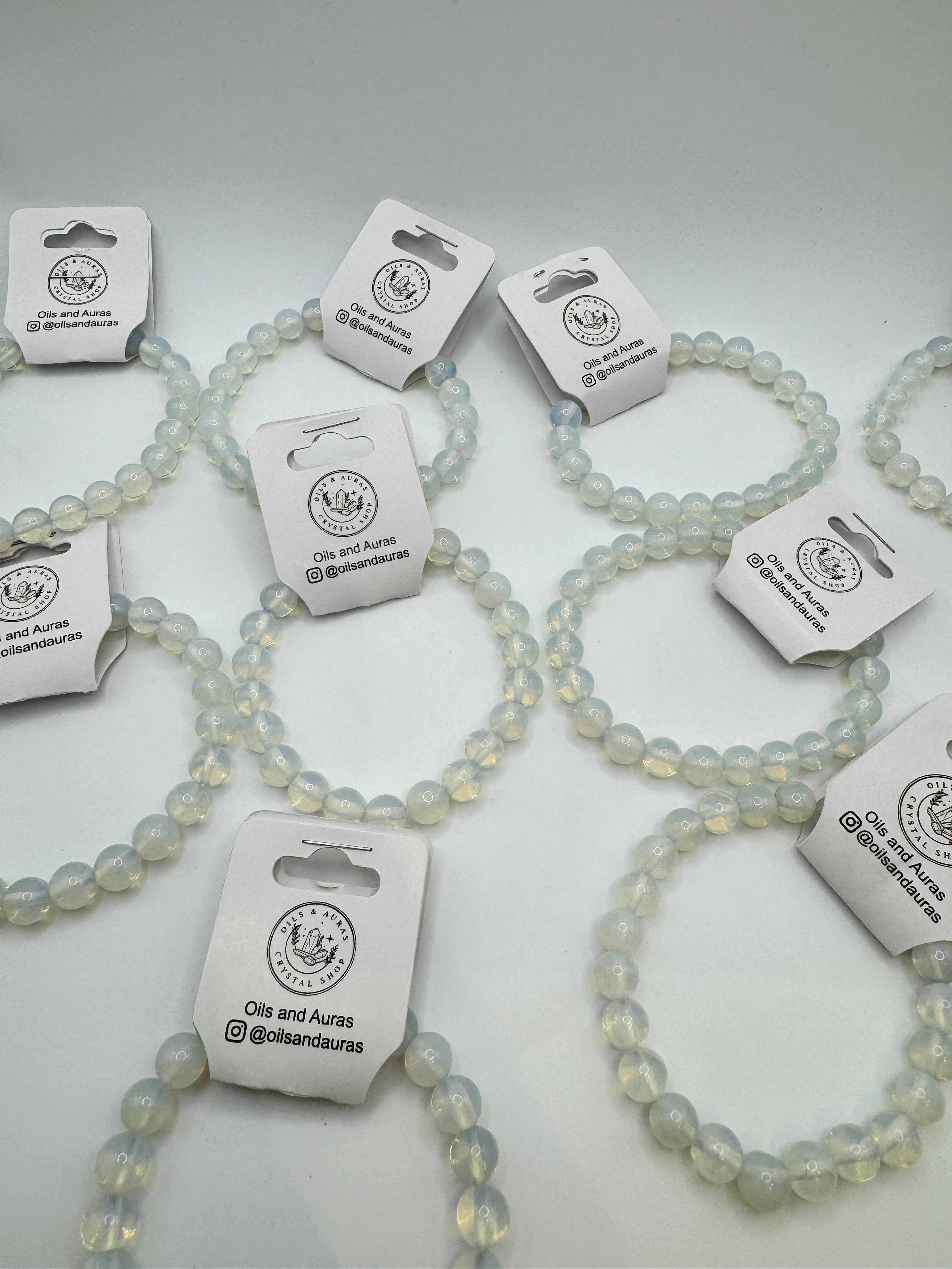 Oils and Auras - Wholesale Beaded Bracelet - Opalite Crystal Bracelet2