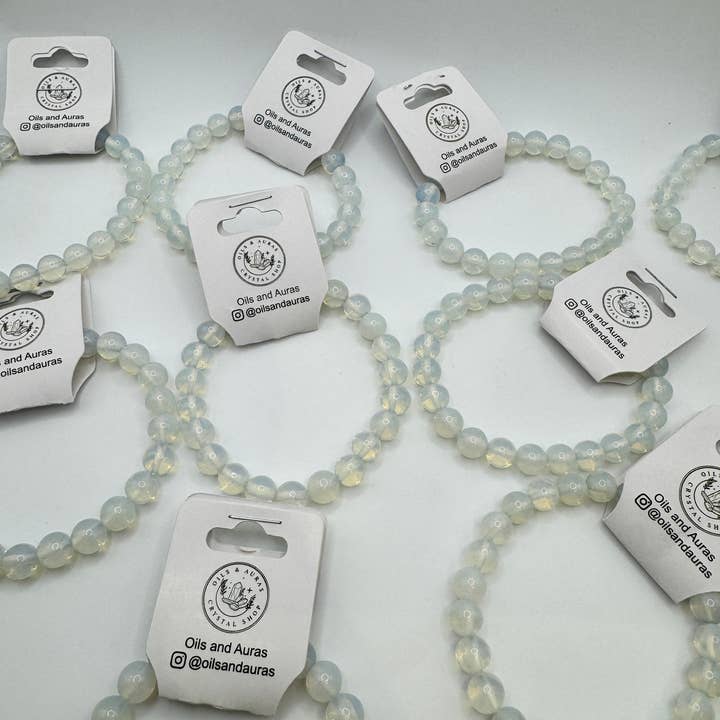 Oils and Auras - Wholesale Beaded Bracelet - Opalite Crystal Bracelet2