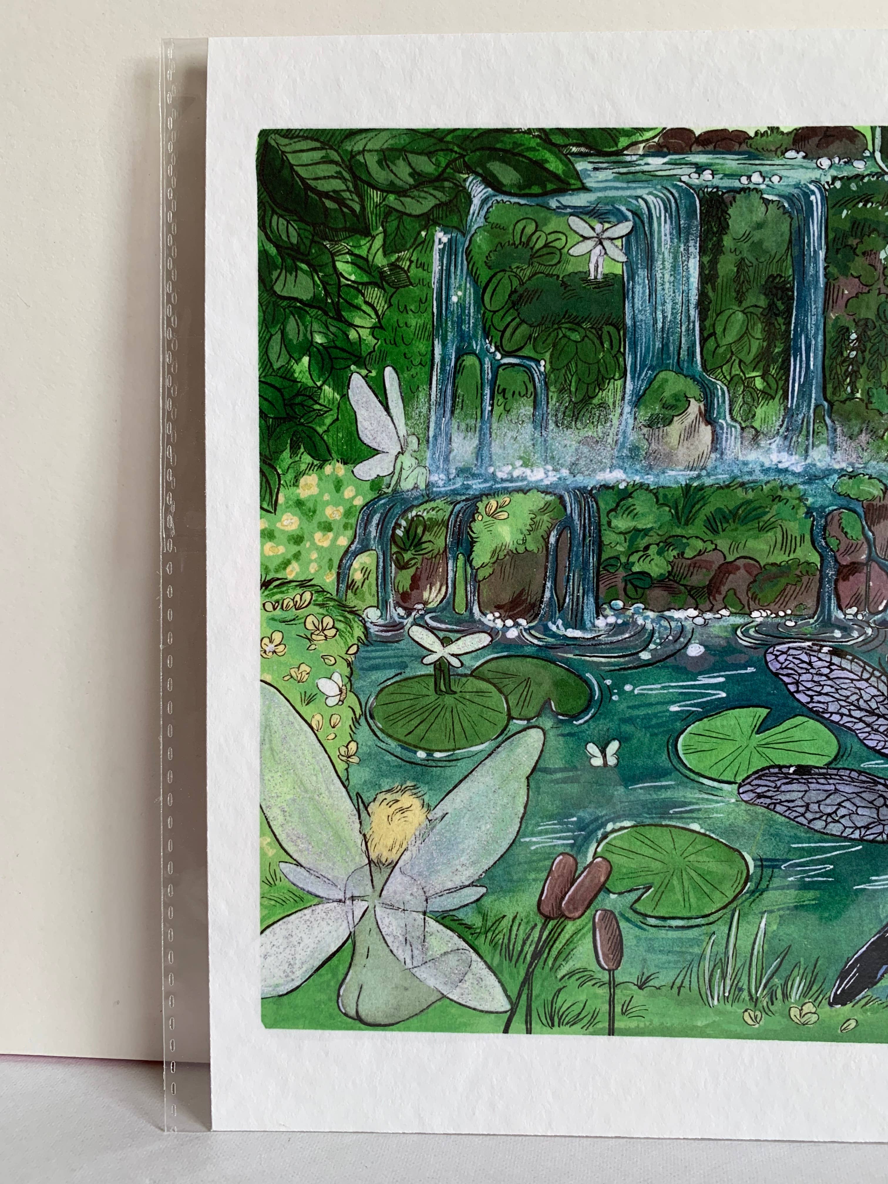 Opal's Art - Wholesale Art Print - Ferngully Falls Print1