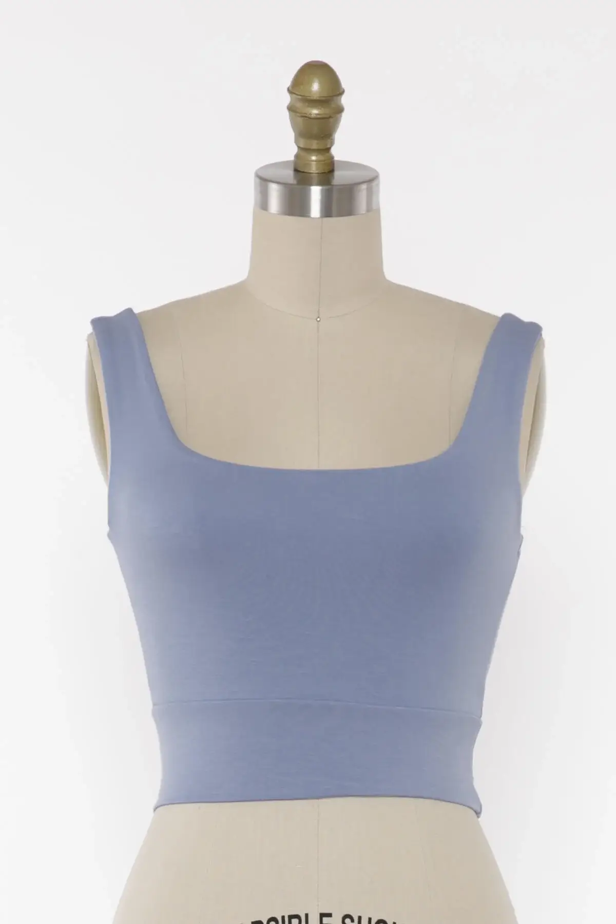 Final Touch - Wholesale Knit Top - Women's - Square Neck Fitted Crop Top - T1685948