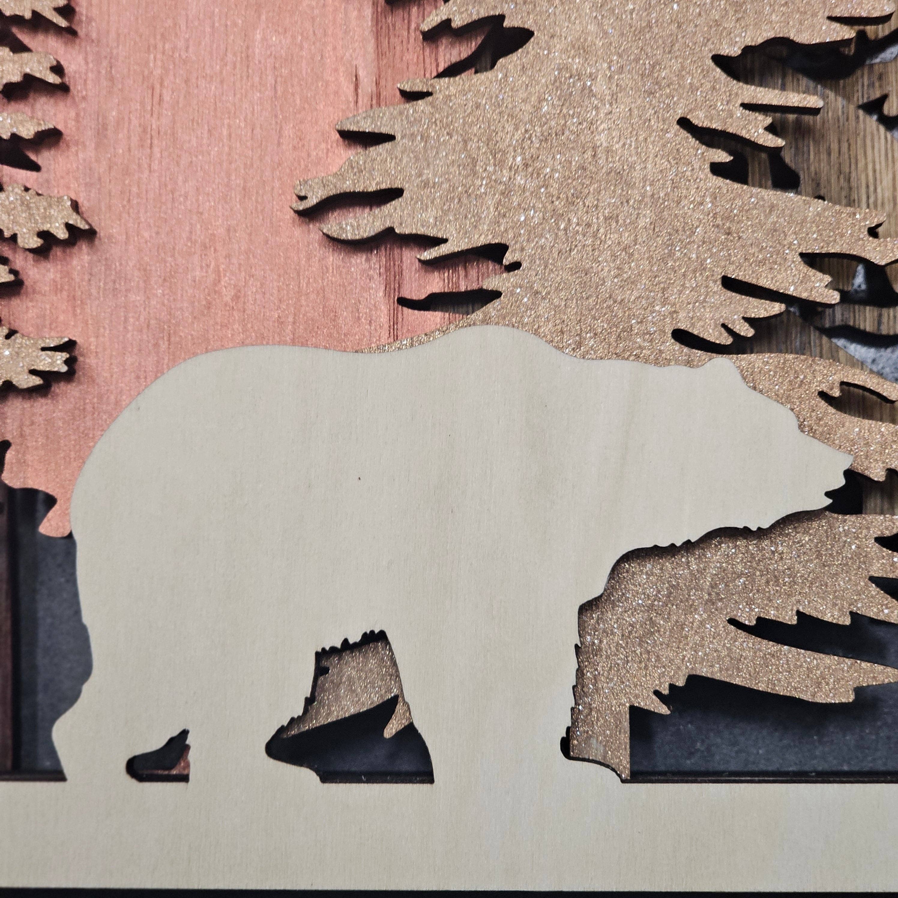 Gulf Coast Custom - Wholesale Wood Wall Art - Forest Wall Art – Handcrafted 5-Layer Birch Wood Home Decor4