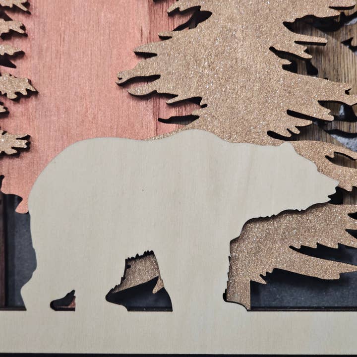 Gulf Coast Custom - Wholesale Wood Wall Art - Forest Wall Art – Handcrafted 5-Layer Birch Wood Home Decor4