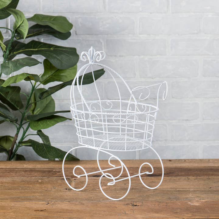 Willow Group - Wholesale Decorative Tabletop Object - WIRE BABY BUGGY