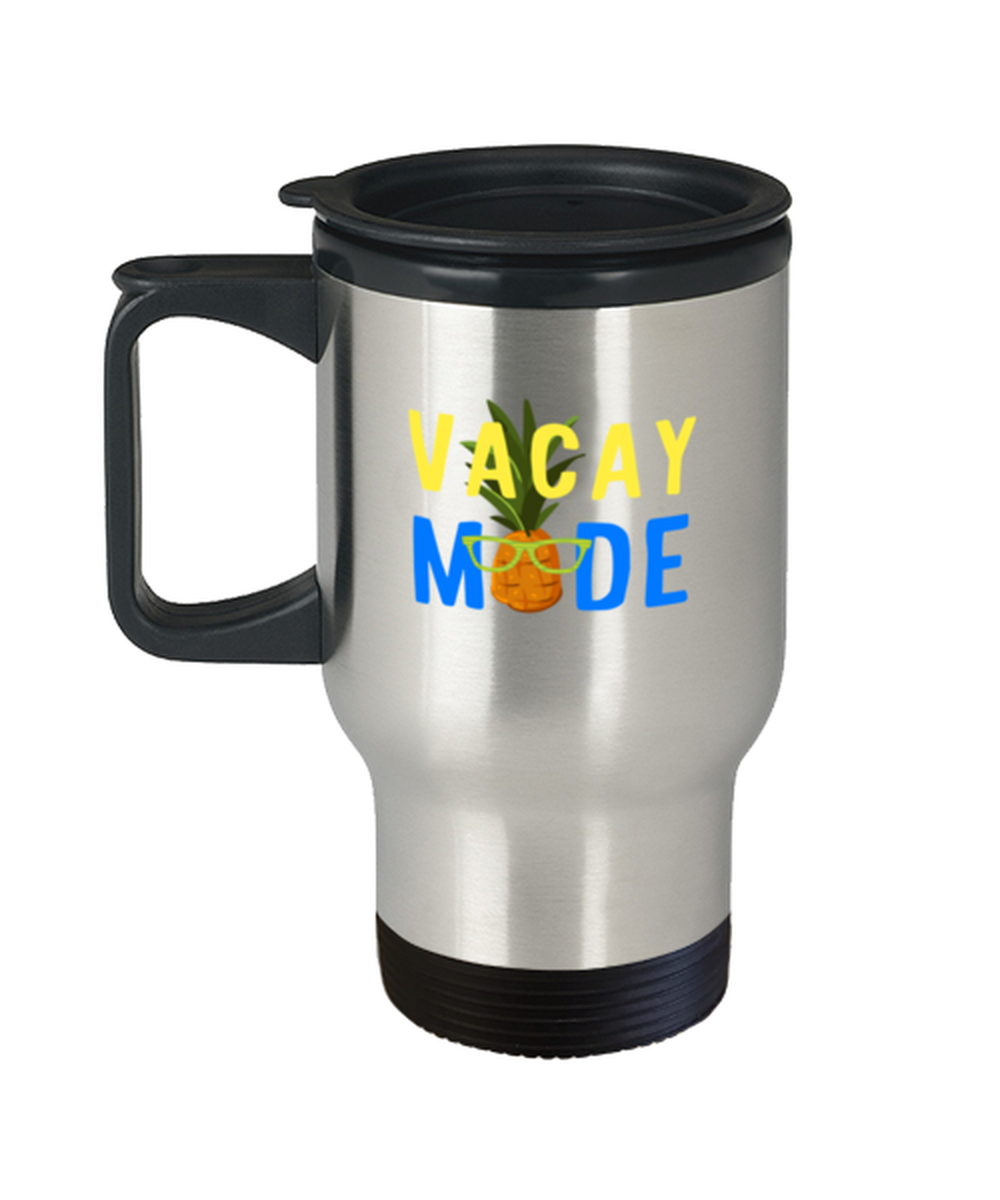 Teegarb LLC - Wholesale Insulated Mug/Tumbler - Coffee Travel Mug  Funny vacay mode pineapple0